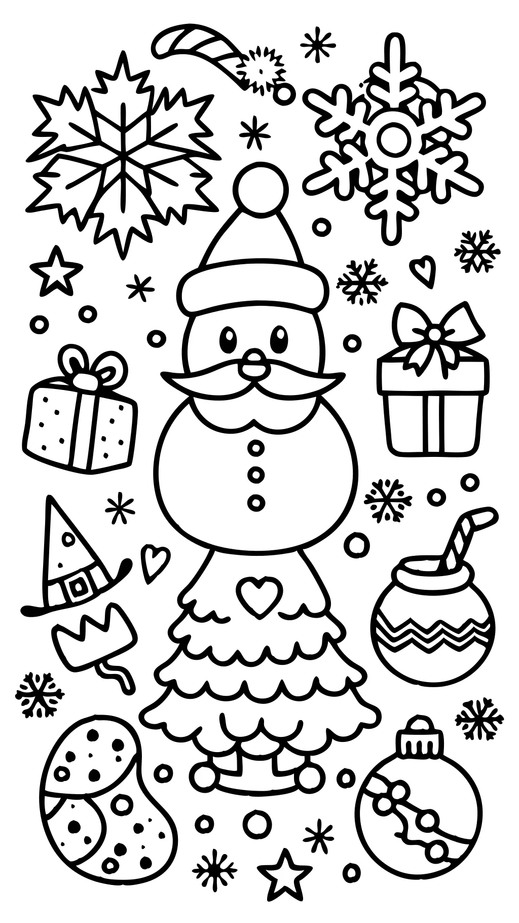 free coloring pages christmas printable